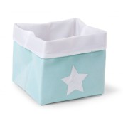 Childhome - Contenitore portaoggetti - 32x32x29 cm - Varianti Childhome: Menta con Stella