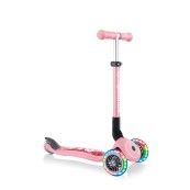 Globber - Monopattino Junior Foldable con luci 3 Ruote - Dai 2 anni - Colori Globber: Pastel pink