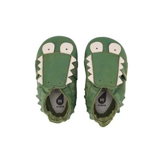 Bobux - Scarpina Soft Sole Tg. L - La cosa migliore dopo i piedi scalzi! - Colore Bobux: Coccodrillo Verde