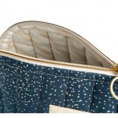 Nobodinoz - Trousse da viaggio - Cotone organico - Colori Nobodinoz: Gold Bubble/Blue