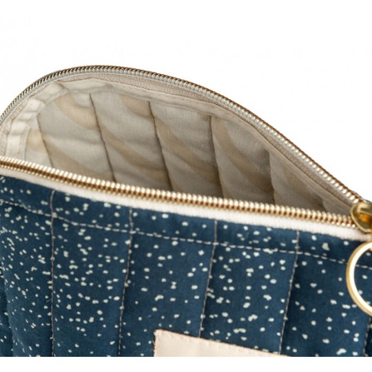 Nobodinoz - Trousse da viaggio - Cotone organico - Colori Nobodinoz: Gold Bubble/Blue