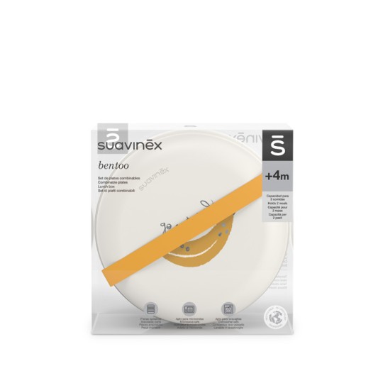 Suavinex - Porta merenda Bentoo 4m+ - Go Natural - Colori Suavinex: Banana