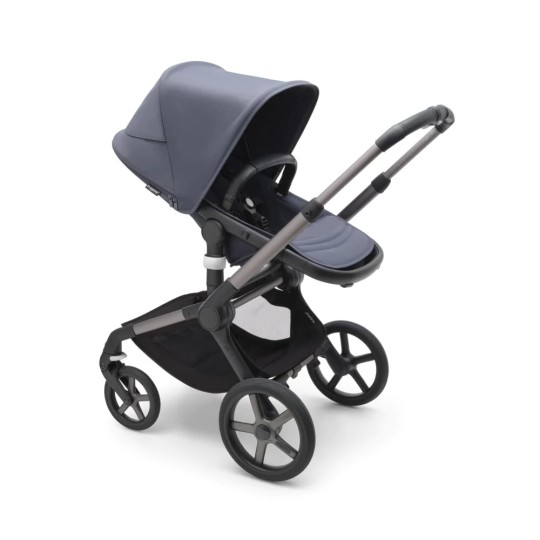 Bugaboo - Fox5 Completo - Il passeggino adatto a tutti i tipi di terreno - Colori Bugaboo: Graphite/Stormy Blue