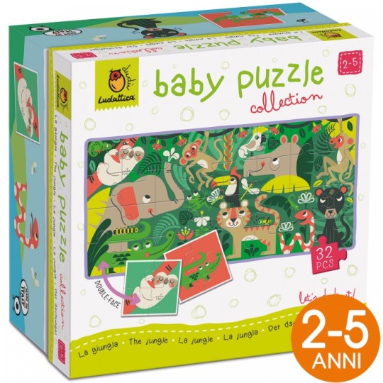 Ludattica - Dudù Baby puzzle Collection - Tessere double-face! - Versioni Ludattica: Dinosauri