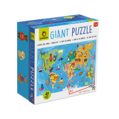 Ludattica - Puzzle Gigante - Dai 3 anni - Versioni Ludattica: La Mappa degli Animali