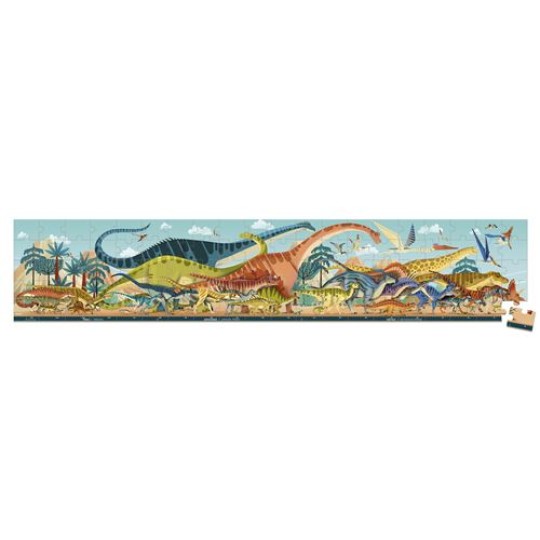 Janod - Dino Puzzle panoramico - 100 pezzi