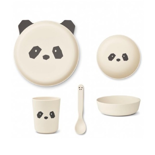 Liewood - Set pappa Brody in plastica - 4pezzi - Colore Liewood: Panda