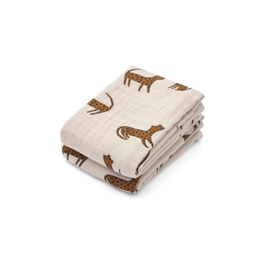 Liewood - Mussole di cotone - 2 pezzi - Colore Liewood: Leopard