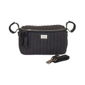 3Sprouts - Borsa Portaoggetti per Passeggino - Tessuto Trapuntato - Versioni 3 Sprouts: Nero