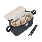 3Sprouts - Borsa Portaoggetti per Passeggino - Tessuto Trapuntato - Versioni 3 Sprouts: Nero