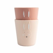 Trixie - Bicchiere in silicone - Confezione da 2 pezzi - Versioni Trixie: Mrs. Rabbit