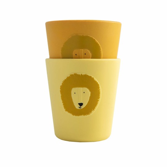 Trixie - Bicchiere in silicone - Confezione da 2 pezzi - Versioni Trixie: Mr. Lion