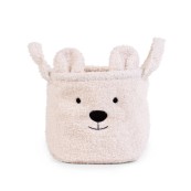 Childhome - Cesto Portaoggetti Teddy White - Bello e morbido! - Varianti Childhome: 30x30