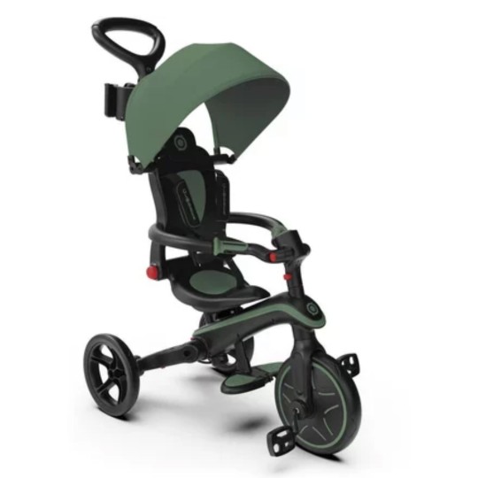 Globber - Explorer 4 in 1 Richiudibile - da triciclo a balance Bike - Colori Globber: Olive