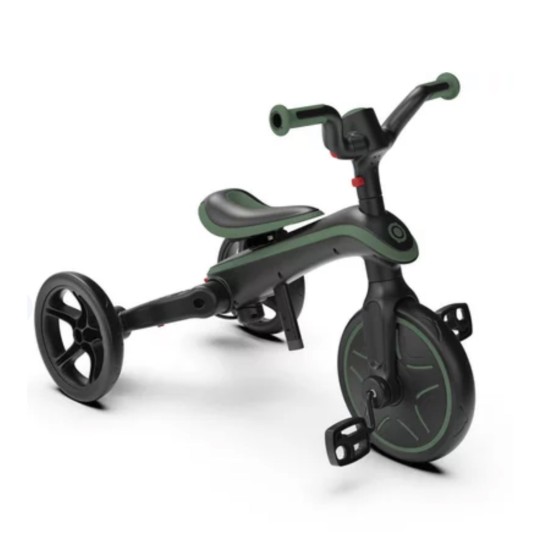 Globber - Explorer 4 in 1 Richiudibile - da triciclo a balance Bike - Colori Globber: Olive