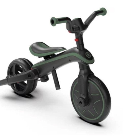 Globber - Explorer 4 in 1 Richiudibile - da triciclo a balance Bike - Colori Globber: Olive