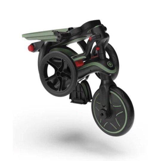 Globber - Explorer 4 in 1 Richiudibile - da triciclo a balance Bike - Colori Globber: Olive