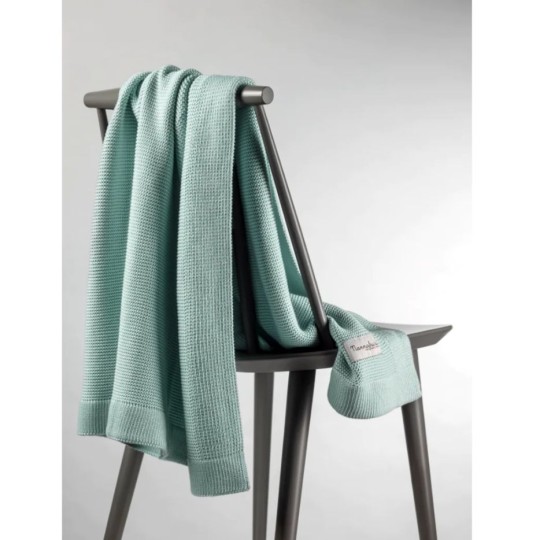 Nannafrufrù - Coperta 100x80cm - 50% Bamboo e 50% Cotone - Colore: Acqua