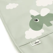 Done by Deer - Bavaglino impermeabile in velcro Happy Clouds - Con tasca - Versioni Done By Deer: Verde