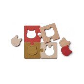 Liewood - Bodil Puzzle in silicone - 8 pezzi - Colore Liewood: Rose