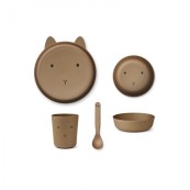 Liewood - Set pappa Brody in plastica - 4pezzi - Colore Liewood: Oat