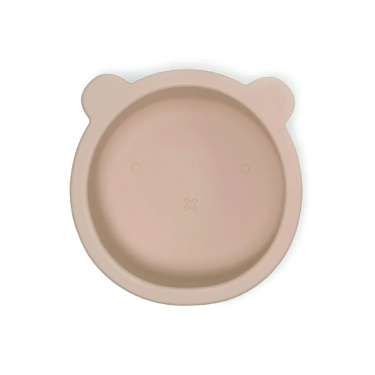 Soina - Ciotola con ventosa e coperchio Orso - 100% Silicone Alimentare - Colori Soina: Talpa