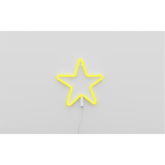 Ginga - Neon con luce a LED - Facile da appendere - Versioni Ginga: Star