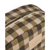 Nobodinoz - Trousse da viaggio impermeabile - 26x15x10 cm - Colori Nobodinoz: Green Checks