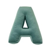 Betty's Home - Cuscino decorativo Alfabeto - Lettera A - Colore: Menta