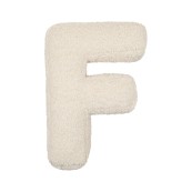 Betty's Home - Cuscino decorativo Alfabeto - Lettera F - Colore: Teddy Cream