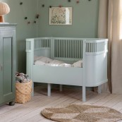 Sebra - Lettino evolutivo Baby e Junior- Juno - Dal 1942 - Varianti Sebra: Mist Green