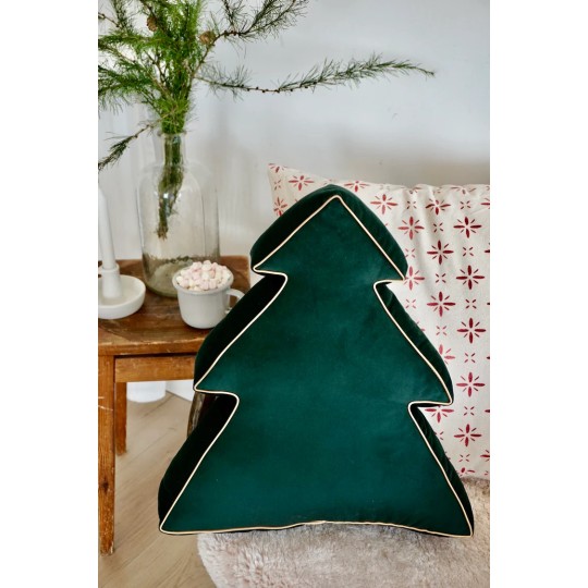 Betty's Home - Cuscino decorativo Albero di Natale - in velluto