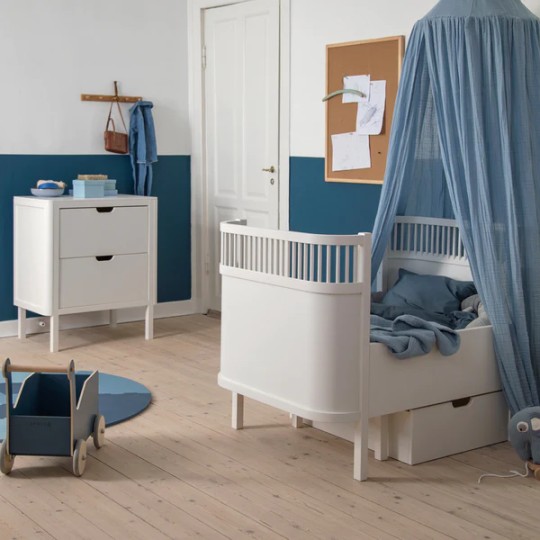 Sebra - Lettino evolutivo Baby e Junior- Juno - Dal 1942 - Varianti Sebra: Classic White