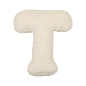 Betty's Home - Cuscino decorativo Alfabeto - Lettera T - Colore: Teddy Cream