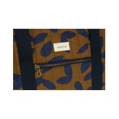 Nobodinoz - Borsa Tote Paris-Tokyo 44x37x14 cm - Cotone Bio - Colori Nobodinoz: Blue Leaves