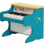 Moulin Roty - Pianoforte elettronico in legno - Volpe - Dai 3 anni