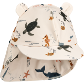 Liewood - Cappello Senia con protezione UV - Fibre riciclate - Taglia: 1-2 Anni, Colore Liewood: Sea Creature / Sandy