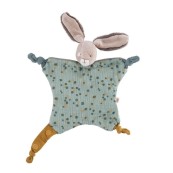 Moulin Roty - Doudou morbido coniglio con peluche - Colore: Salvia