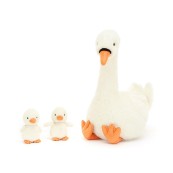 Jellycat - Peluche morbido Cigno con piume