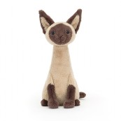 Jellycat - Peluche morbido Gatto siamese Iris