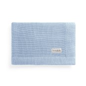 Nannafrufrù - Coperta 100x80cm - 50% Bamboo e 50% Cotone - Colore: Azzurro