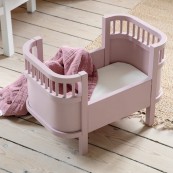 Sebra - Letto per le bambole - con materasso - Colore: Blossom Pink