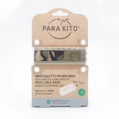 Parakito - Bracciale Adulto antizanzare - Colori Parakito: Mimetico Giungla