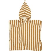 Nobodinoz - Poncho da Bagno Portofino - Cotone Bio - Taglia: 3-6 anni, Colori Nobodinoz: Honey Stripes