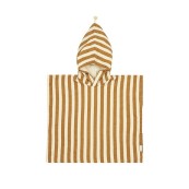 Nobodinoz - Poncho da Bagno Portofino - Cotone Bio - Taglia: 6-9 anni, Colori Nobodinoz: Honey Stripes