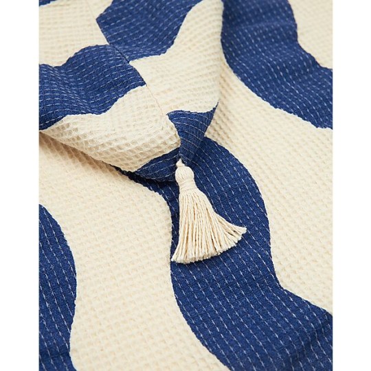 Nobodinoz - Poncho da Bagno Portofino - Cotone Bio - Taglia: 6-9 anni, Colori Nobodinoz: Blue