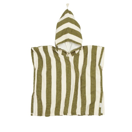 Nobodinoz - Poncho da Bagno Portofino - Cotone Bio - Taglia: 3-6 anni, Colori Nobodinoz: Pistacchio