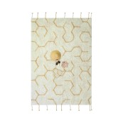 Lorena Canals - Tappeto Gioco - Pollination - 100% Cotone - Collezione Planet Bee - 90 x 130 cm - Versioni Lorena Canals: Pollination