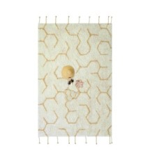 Lorena Canals - Tappeto Gioco - Pollination - 100% Cotone - Collezione Planet Bee - 90 x 130 cm