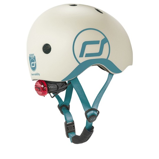 Scoot & Ride - Casco con chiusura magnetica - Taglia: XXS-S (45-51cm), Colore: Ash